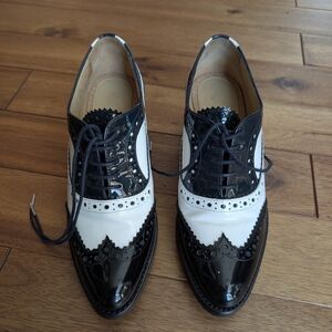 Black and White Oxford Shoes